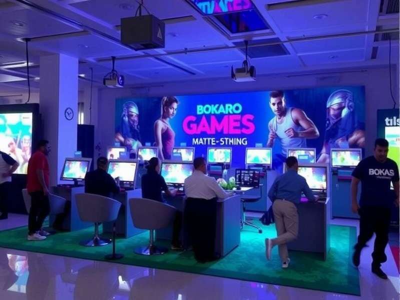 Game development team at work